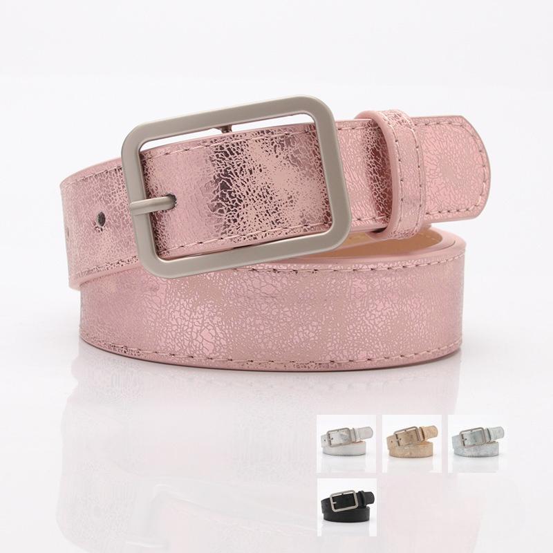 Popular women's Korean version of the versatile belt, alloy Japanese pin buckle belt pu surface, tide belt manufacturer hair