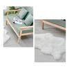 Soft Imitation Wool Bedside Rug Fluffy Shaggy Floor Protection Long Plush Rug Washable Home Decor Bedroom Carpet Bedroom