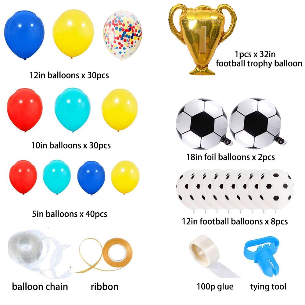 2022 World Cup Balloon Banner Decoration Set World Cup Party Arrangement Football Theme Flag Photo Props