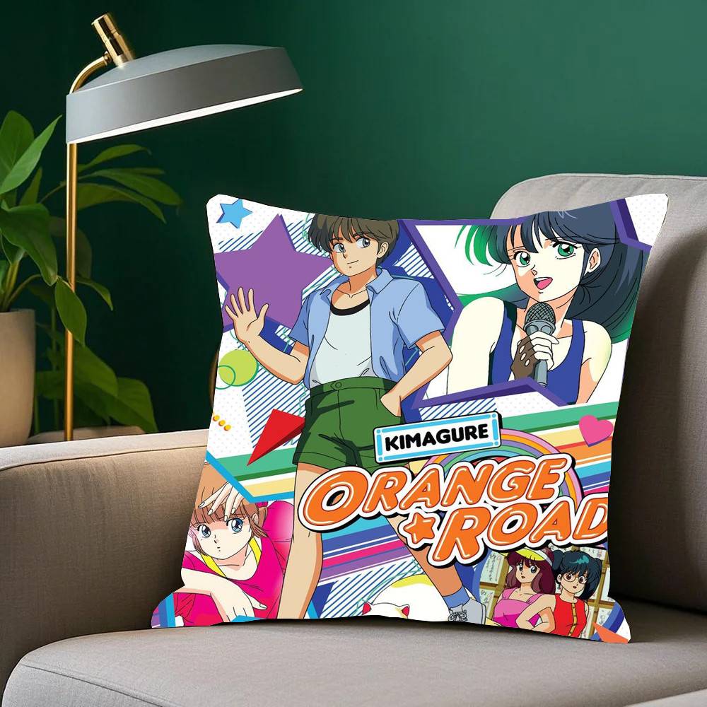 ANIME K-Kimagure Orange Road Pillow Case Home Decor Throw For Sofa Bed Car Room Decor Gift Idea