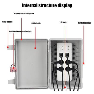 Weather Resistant Power Outlet Cover with Safety Lock Feature Strong Water Resistant Electrical Enclosures for Outdoor