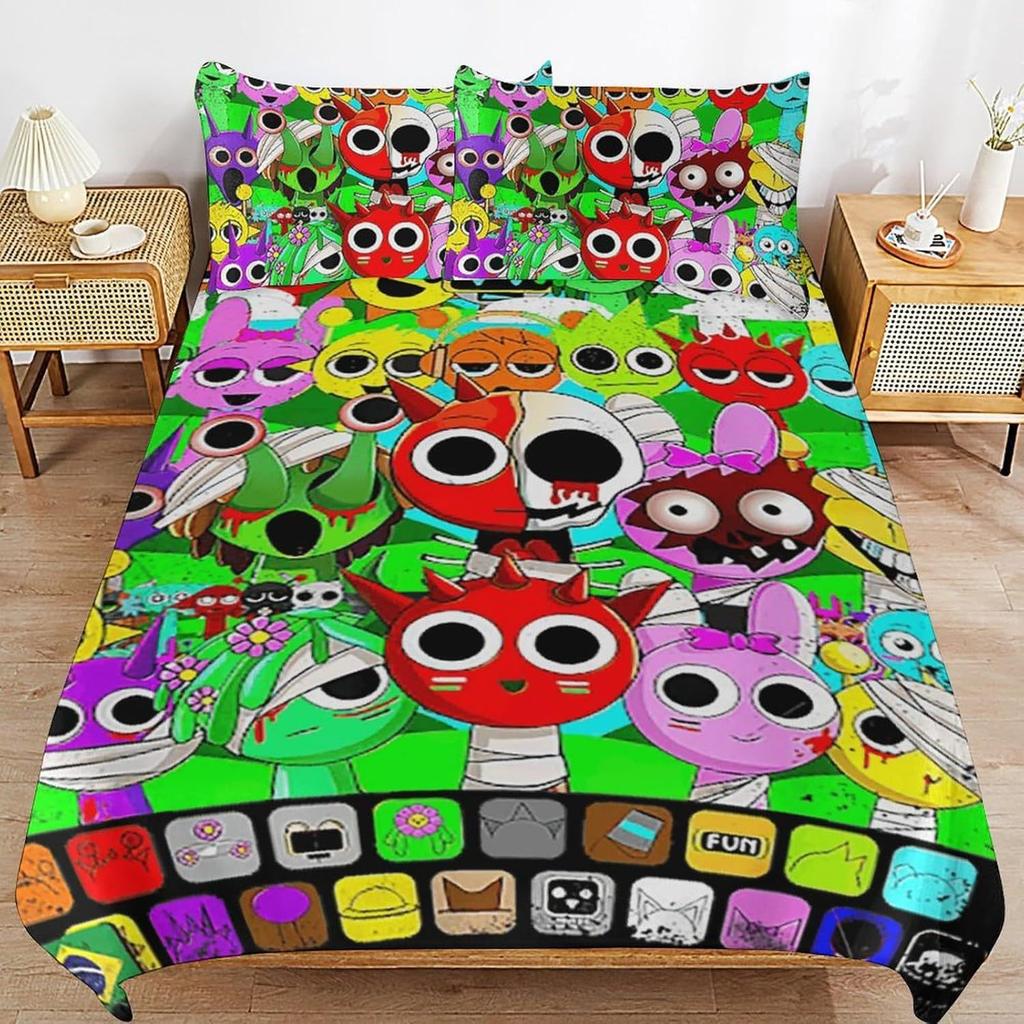 Fashion Technology Printing, 3D Digital Printing, Bedding, Duvet Covers, Pillowcases, Three-piece Sets
