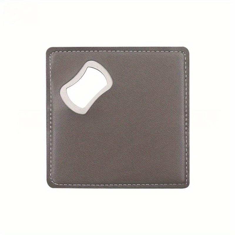 1Pc Personalized Groomsmen PU Leather Stainless Steel Beer Bottle Opener