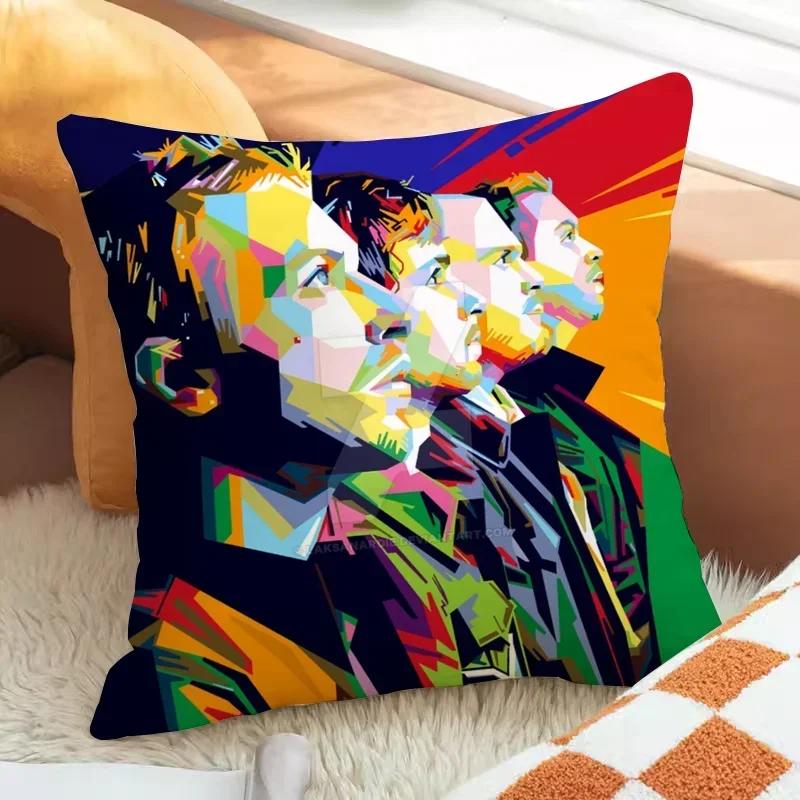Coldplay Pillow Case Pillowcase Cushions Home Decor Pilow Cases Cushion Cover  Covers for Bed Pillows Car Decoration Anime  Sz, 30x30cm