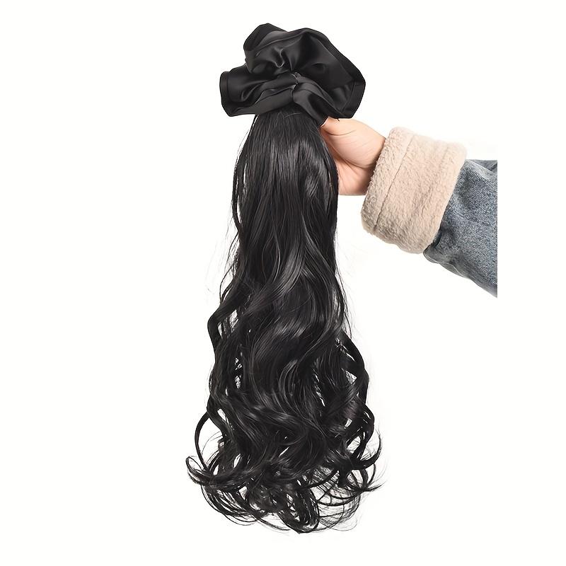 Synthetic Wig Braid Women's Claw Clip Headband Curly Ponytail Simulation Hair Low Tie Natural Fake Ponytail For Women