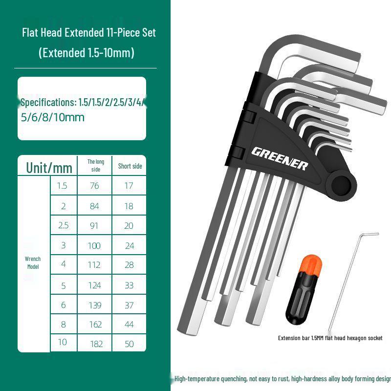 6-Sided Hex Wrench Set - Universal Automatic Hex Key Tools
