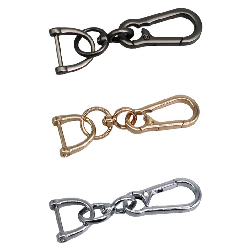 Practical Carabiner Hook Keychain With Swivel and Screwdriver Key Holder Accessory for Bags Handbags Business Use