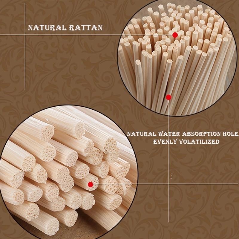 10pcs Reed Oil Diffuser Aroma Stick DIY Handmade Rattan Sticks Fragrance for Home Bathrooms Living Room Decoration
