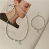 Women's 925 Silver Slavic Heart Pearl Necklace Bracelet