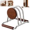 Practical Stable Cutting Board Holder Space-saving Anti-slip Pot Lid Organizer Multi-Functional Heavy-Duty Book Stand Cabinet