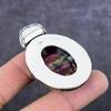 Ammolite Gemstone 925 Sterling Silver Jewelry Pendant 2.29" L3j33