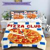 3pcs Pizza, Club Duvet Cover Set, Soft Comfortable Duvet Cover,Guest Room (1*Duvet Cover + 2*Pillowcase, Without Core) yy251104182
