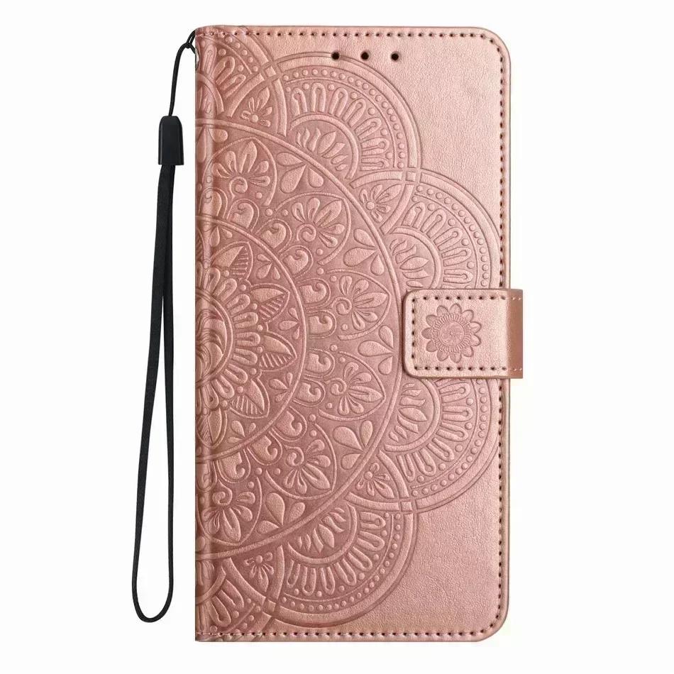 Cute Flower Phone Case For Huawei Y7A Y6P Y5P Y5 Y6 2018 Y7 Prime Y6S P Smart 2021 2020 2019 2018 Z Card Cash Slots Wallet Cover