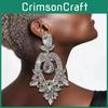 Geometric Water Drop Earrings For Women Luxury Crystal Drop Jewelry Summer