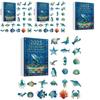 Christmas Holiday Acrylic Marine Animal Decor Set For Tree And Party Decorations