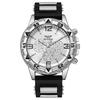 Casual Sports Silicone Watch For Men With Quartz Movement And Round Dial
