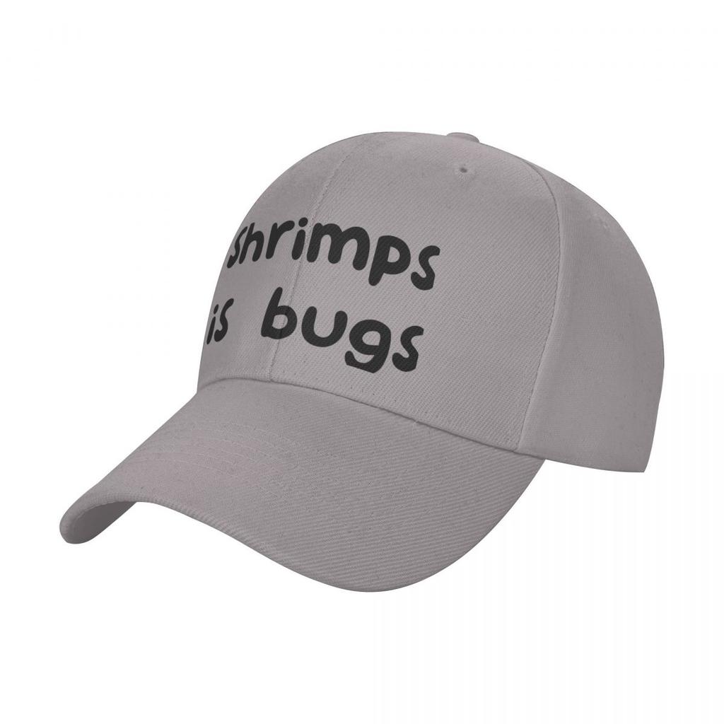 Shrimps Is Bugs Two Lines Baseball Cap Golf Hat Snap Back Hat Wild Ball Hat Beach Women's Beach Men's