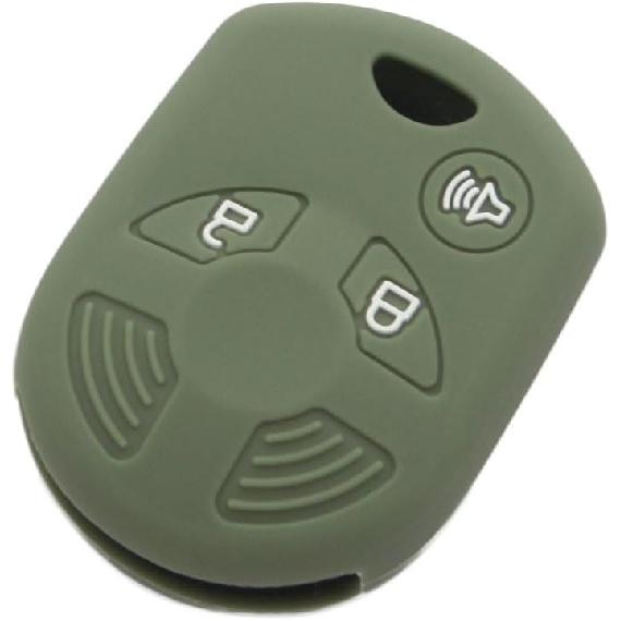 SEGADEN Silicone Cover Protector Case Holder Skin Jacket Compatible with Ford Edge Escape Expedition Explorer F-150 Flex Ranger Windstar 3 Button