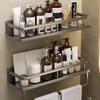 No Drill Shower Shelf Aluminum Zinc Zinc Alloy Wall Mounted Shelf Corner Shelf  Toiletries Storage