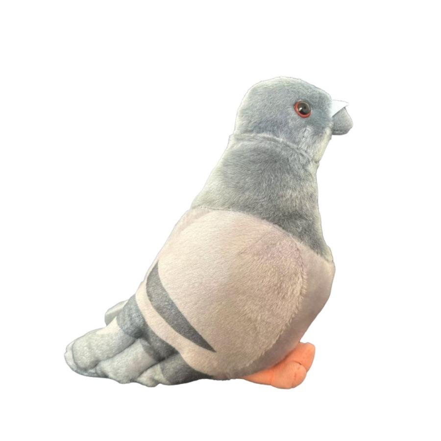 20cm Kawaii Simulated Gray Pigeon Plush Toy Cute Soft Stuffed Animals Plush Dove Bird Doll Collection Model Gifts Home Décor