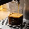 2PCS with Scale Mini Coffee Cup Transparent Measuring Mini Espresso Cup  Coffee Shop