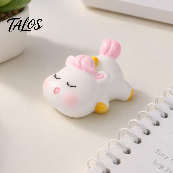 Office Desk Ornament Cute Unicorn Ornaments, Micro Landscape Decorative Resin Figures, Compact Healing Figurine for Home Car Dashboard Desktop