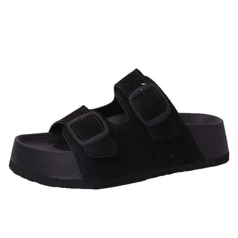 Sandals Women's Shoes Flat Bottom Casual Fashion Comfortable Classic Drag Temperament Versatile Lazy Foreign Trade Simple Beach Spring and Summer