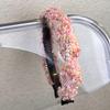 Sweet Romantic Pink  Headband Sponge Wide Hair Band for Woman Girl Temperament Hair Hoop Fashion Versatile Hair Accessories Gift