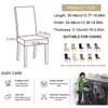 1Pc Durable Stretch Jacquard Solid Colour Chair Seat Cover Removable Washable Elastic Upholstered Dining Chair Cushion Cover