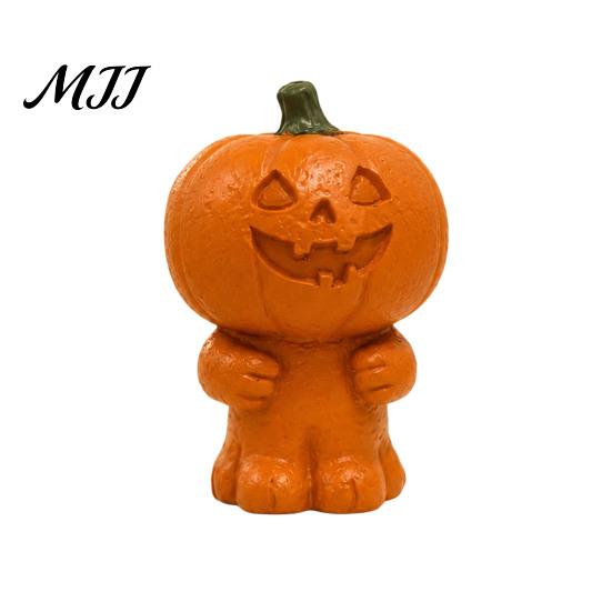 Seasonal Home Decorations Halloween Patchwork Ghost/Pumpkin Man Statue Ornament, Resin Creative Desktop Figurine, Unique Holiday Gifts Cute Sculpture
