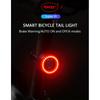 Smart-Fahrrad-Rücklicht, Auto-Start-Stop-Bremssensor LED-Ladefunktion Radfahren Smart-Fahrrad-Rücklicht
