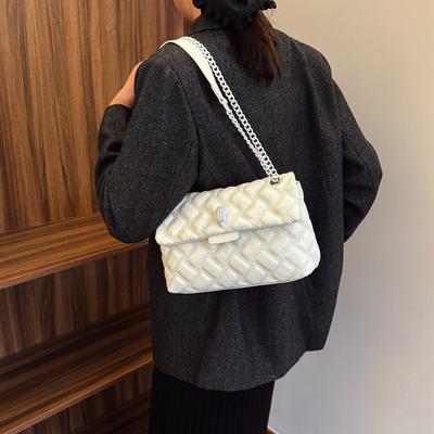 New High-end Popular Snake Head Embroidery Thread Chain Bag Single Shoulder Crossbody Women's Bag