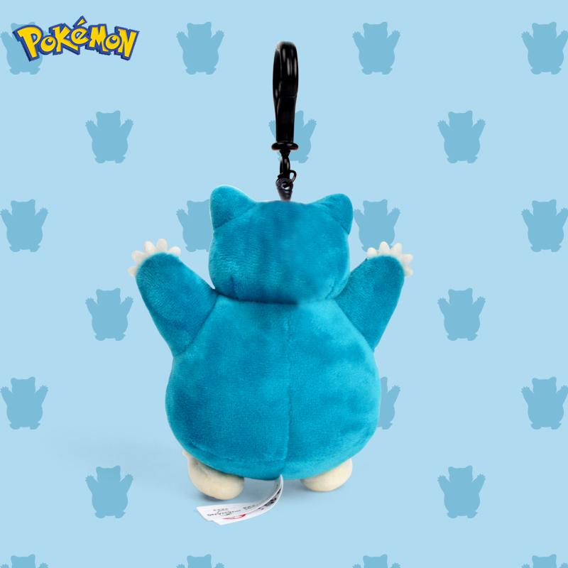 Genuine Animal Series Pikachu Snorlax Kawaii Plush Toys Cute Pendant Keyring Keychain Birthday Party Gifts For Kid Boy