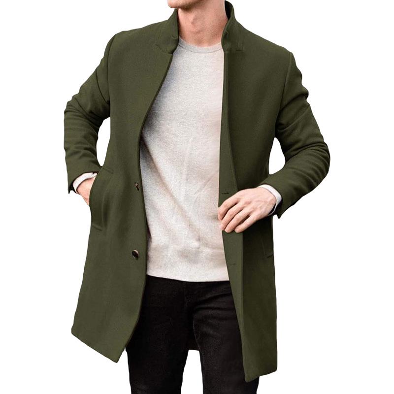 Men's Woolen Overcoat: Trending Japanese-Korean Style, 2023 Autumn/Winter Collection