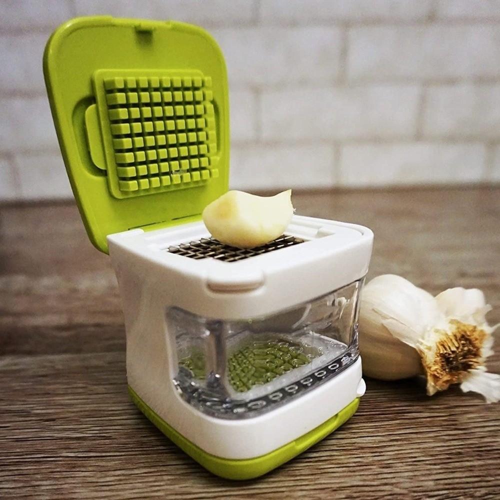 2 in 1 Double Sided Press Garlic Masher Portable Ginger Slicer Mini Garlic Press Cooking