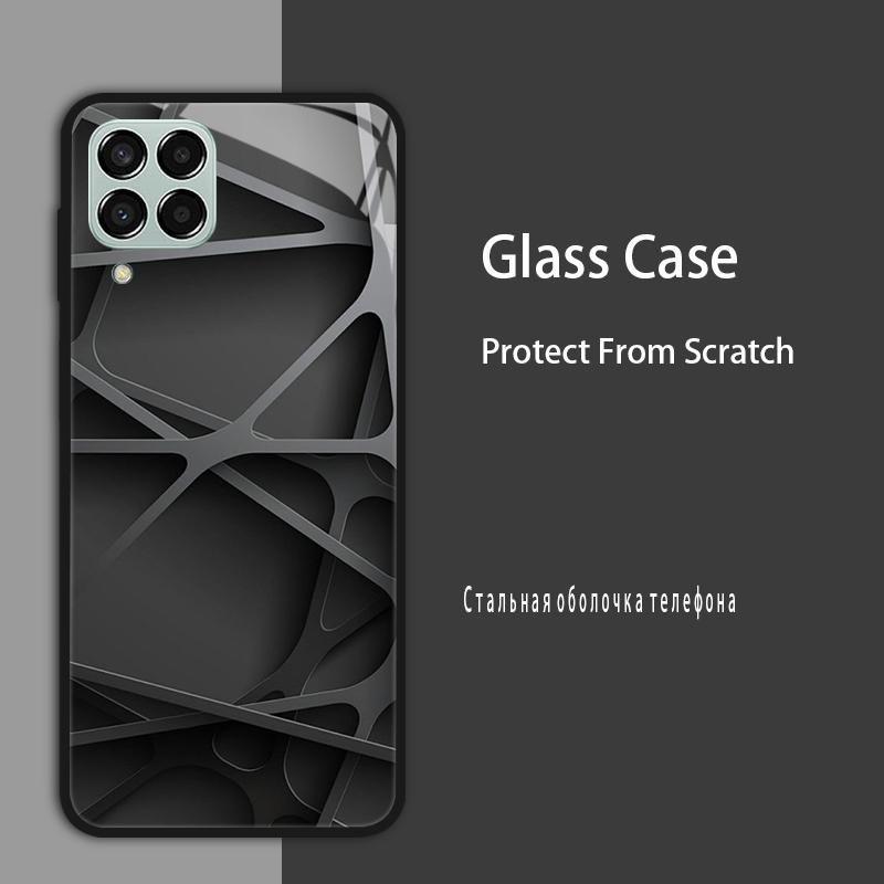M53 5G Case For Samsung Galaxy M53 Case for Samsung M33 Tmepered Glass Case Fundas For Galaxy M23 A12 M12 A22 5G F23 Phone Cases