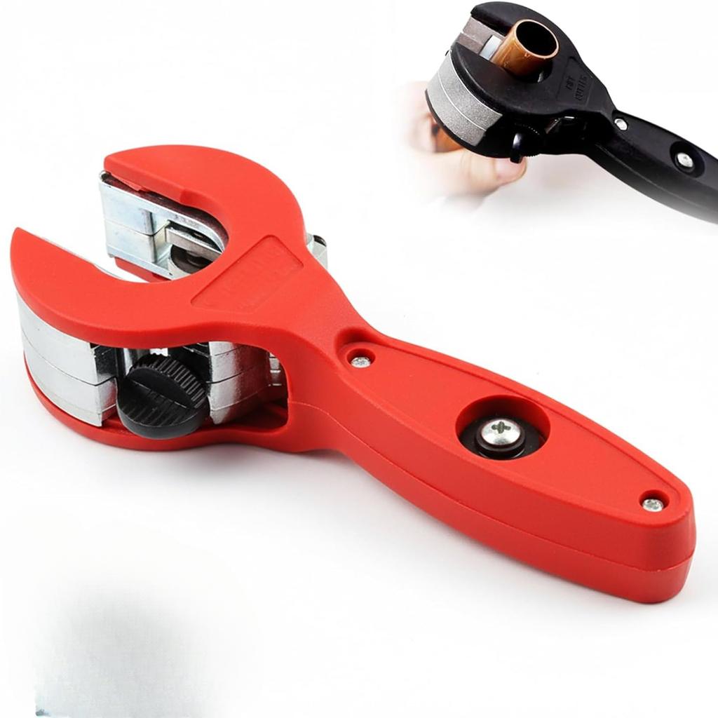 Ratchet Pipe Cutter 8-29mm for Stainless Steel Copper Aluminum Tubes Professional Hose Cutting Tool for Auto Repair and Plumbing