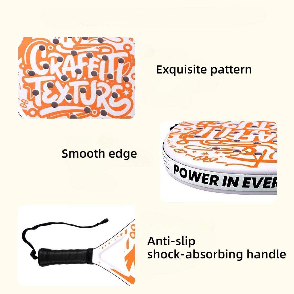 Beginner Padel Racket Made of ABS Material, Lightweight with Strong Rebound, Entry-level Friendly Paddle Tennis Racket