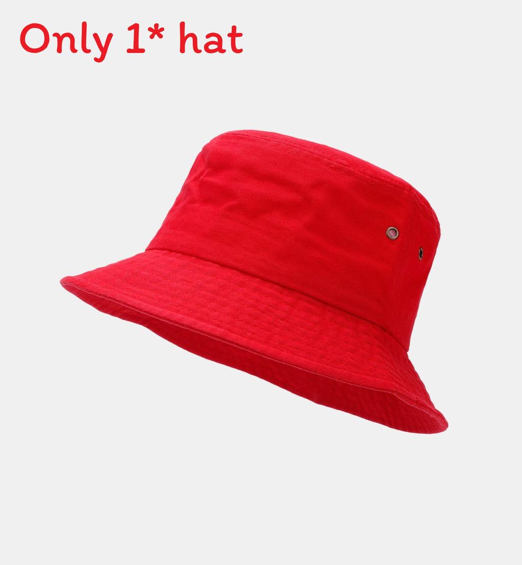 

Retro Cotton Bucket Hat For Men And Women With Sun Protection And Casual Style Red