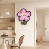 Simple and Creative Cartoon Flower Clock, Silent Wall Clock for Living Room and Dining Room, Cute Clock