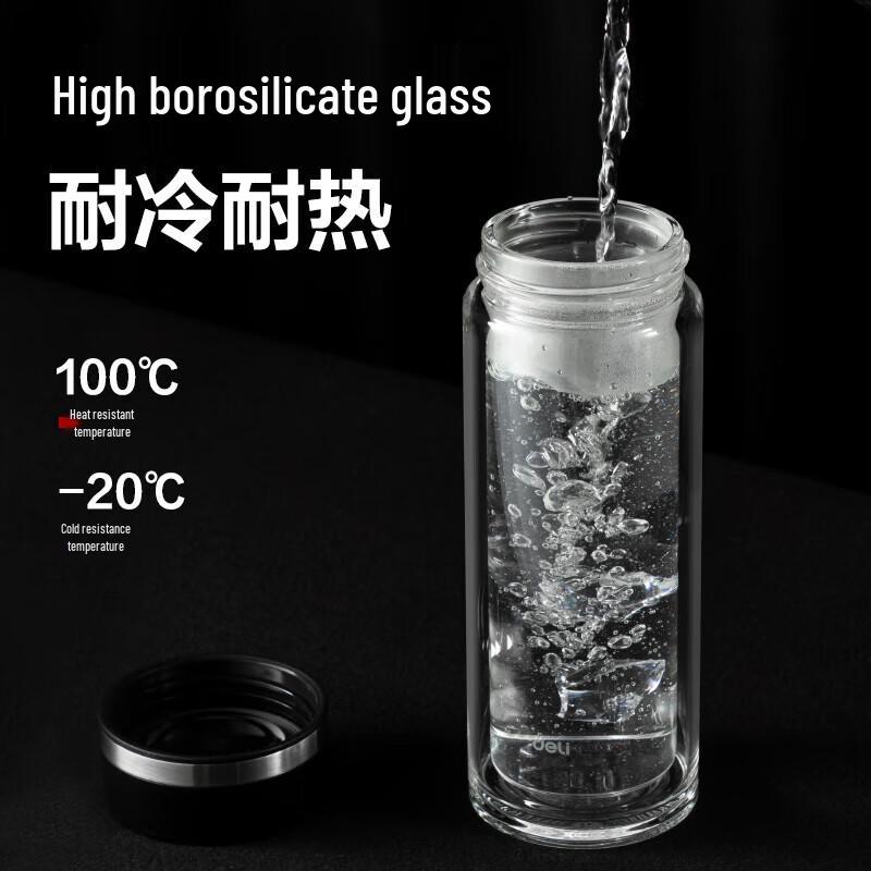 Deli Double Wall Glass Cup