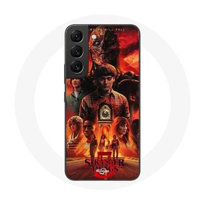 Coque - Maniacase - Samsung Galaxy S21 FE - Noir - Souple - Stranger Things Saison 5