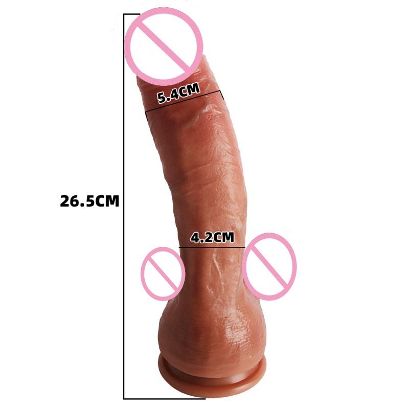 Kadınlar İçin Gerçekçi Silikon Dildo - Solo Haz ve Mastürbasyon İçin Yumuşak Manuel Penis Seks Oyuncağı