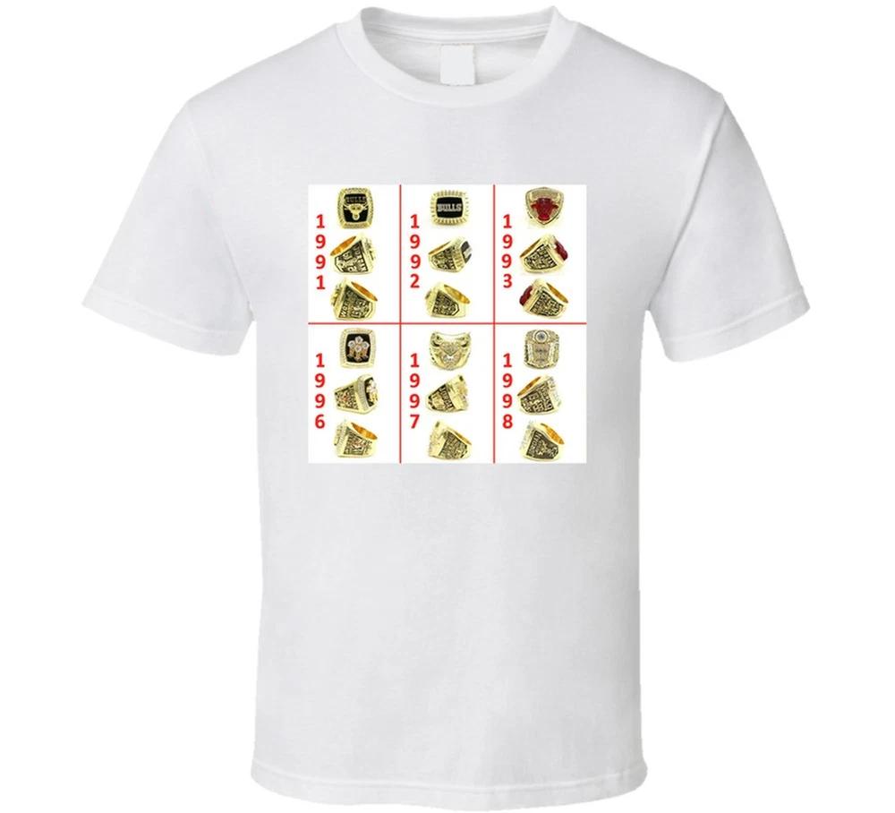 Michael Jordans Championship Rings Basketball Fan T Shirt S