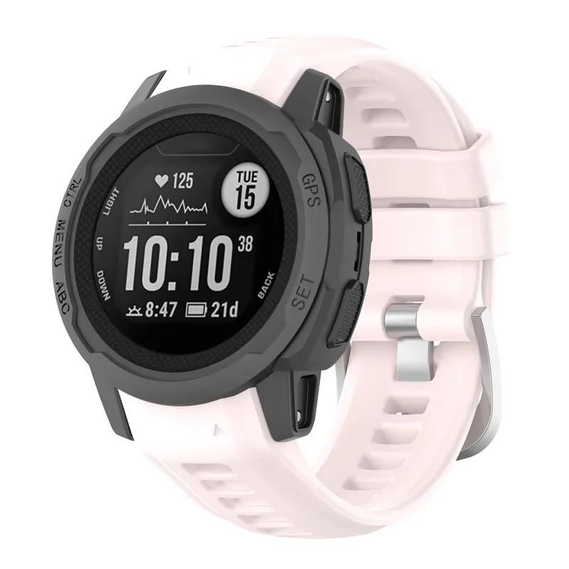 Řemínek pro chytré hodinky Garmin Instinct 2s Měkký silikonový náhradní náramek pro Garmin Instinct 2s řemínek
