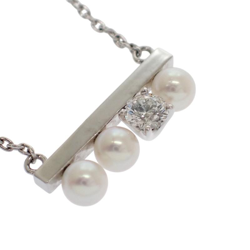 TASAKI  P-16743-3-18KWG Necklace K18 white gold/Akoya Pearl Women