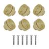 12pcs Rattan Wood Cabinet Knobs Comfortable Grip & Easy Installation Furniture Knobs Pulls for Natural Style Home Decor
