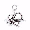 Hot Popular Korean Fashion Kpop Girls Band Keychain for Women Man Bag Accessories Bag Key Chain Ring Keychains Jewelry Fans Gift