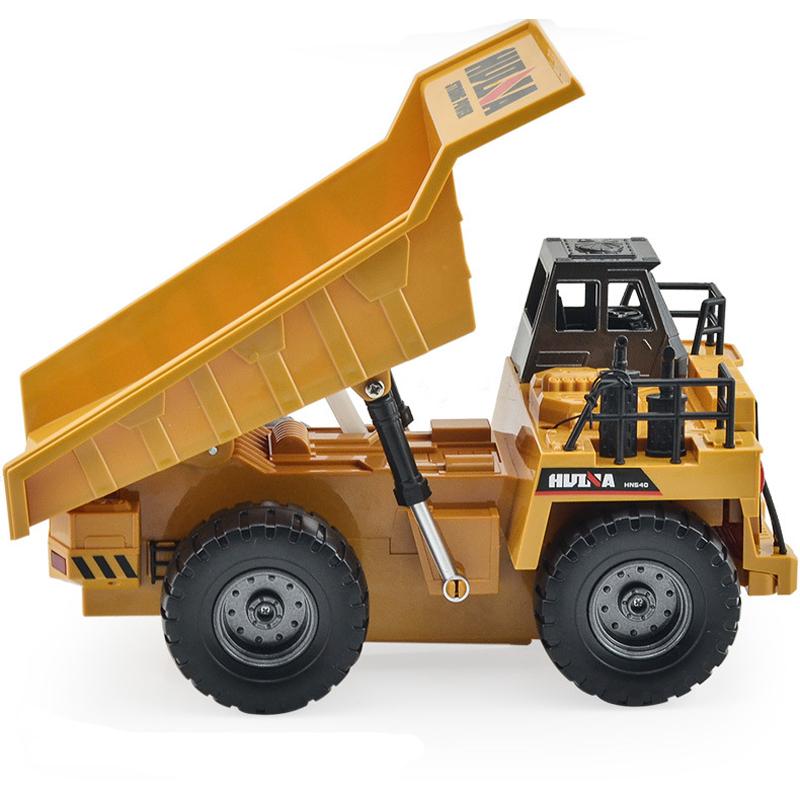 Huina 534 RC Dump Truck 1:18 6CH 2.4G Alloy Remote-Controlled Machine Remote Control RC Trucks Toys for Boys Christmas Gift