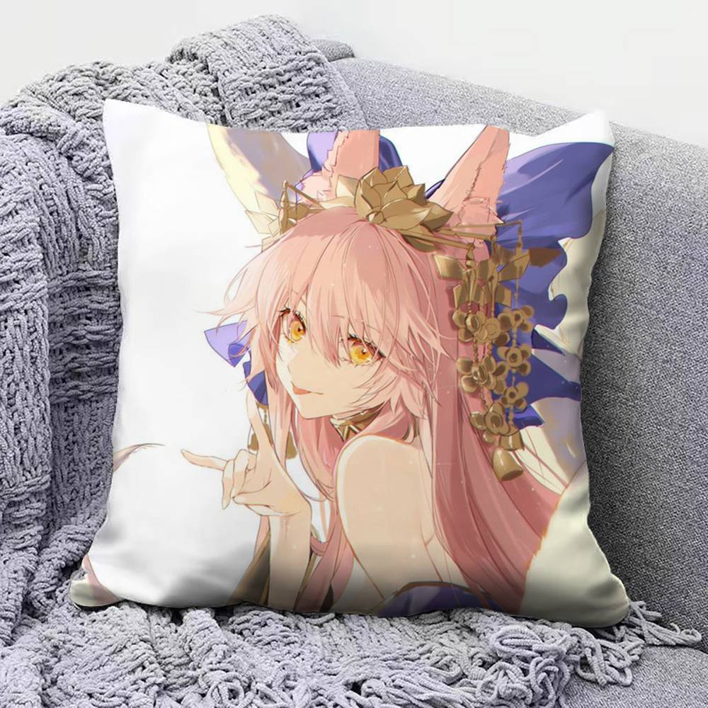 Tamamovitch Koyanskaya Tamamo No Mae Fate Pillow Covers Home Sofa Cushion Covers and Aecorative Custom